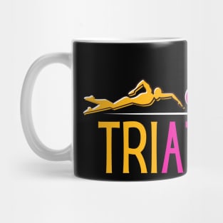 Triathlon Marathon Sport Swim Bike Run Mug